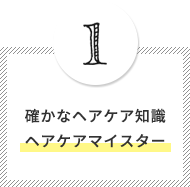 確かなヘアケア知識ヘアケアマイスター